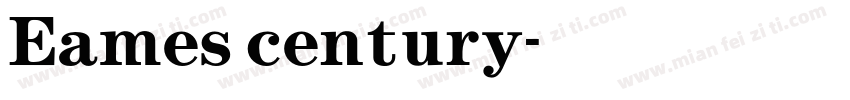 Eames century字体转换
